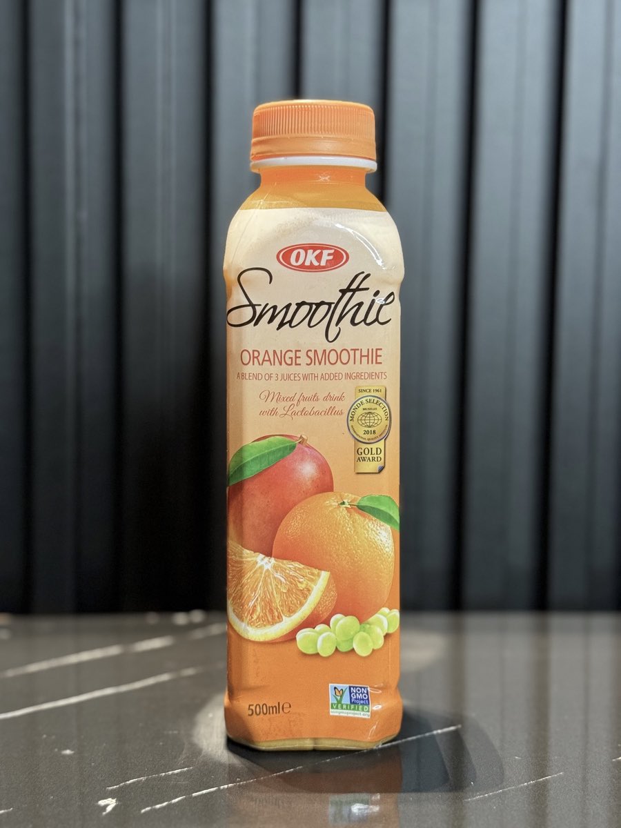 Orange OKF Korean smoothie bottle